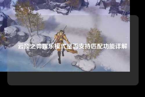 云顶之弈娱乐模式是否支持匹配功能详解
